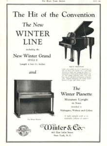 Winter Antique Piano Shop